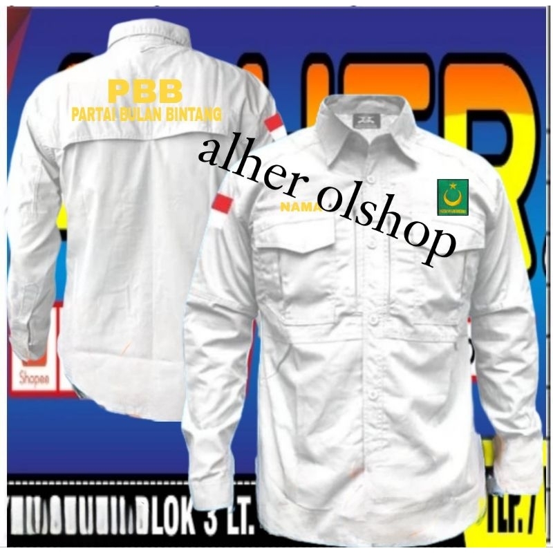 kemeja tactical partai PBB baju tactical partai PBB kemeja partai PBB baju partai PBB seragam partai