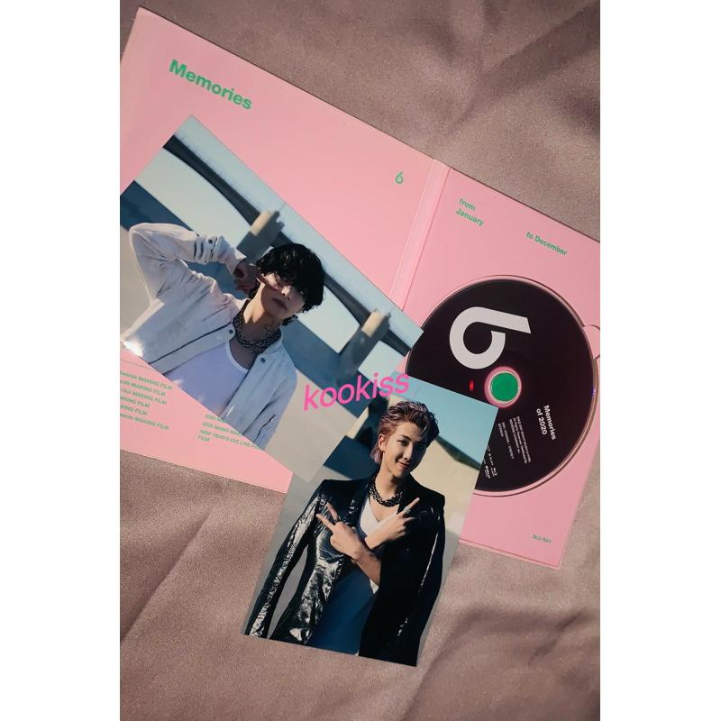 Postcard Taehyung, RM + dvd bluray memories 2020