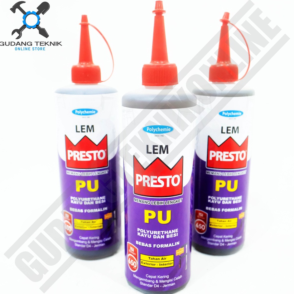 Diskon Terbaik  PRESTO PU 65Gr Lem Kayu Besi PRESTO PU 65Gram  Lem Polyurethane Wood Iron PU PRESTO 