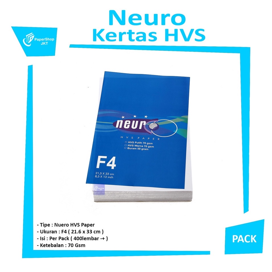 

Harga Spesial NEURO F4 7 Gram Kertas Fotokopi HVS Putih Pack