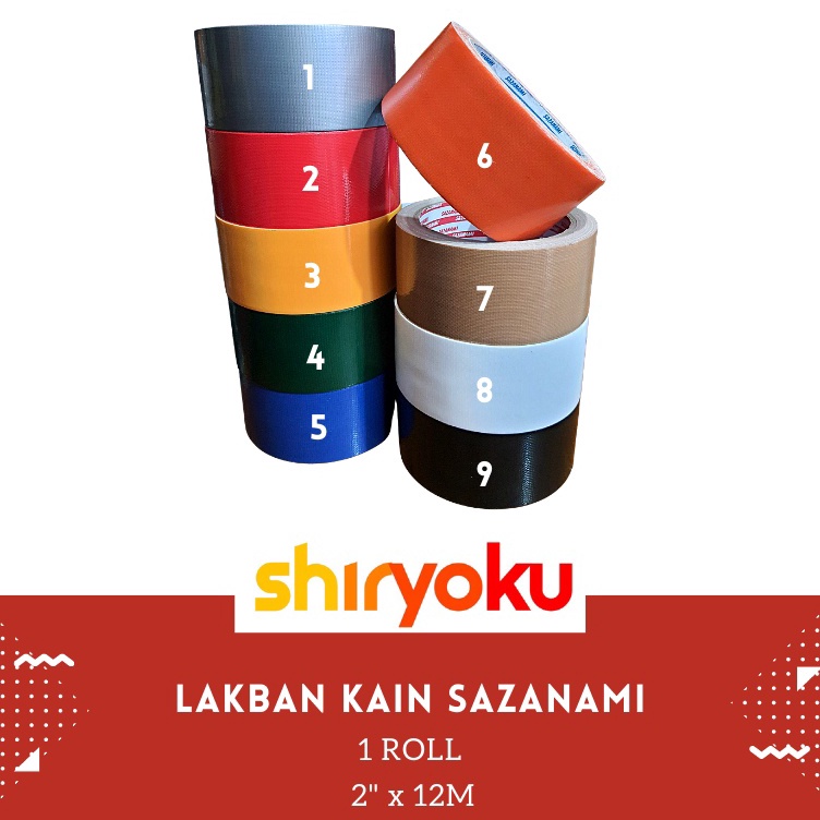 

Get Product Lakban Kain Hitam 2 Inch x 12m Sazanami Cloth Tape 48mm Warna Lantai