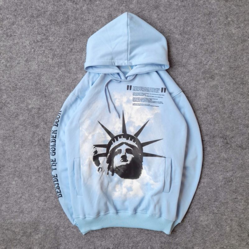 SWEATER HOODIE OFF WHITE LIBERTY