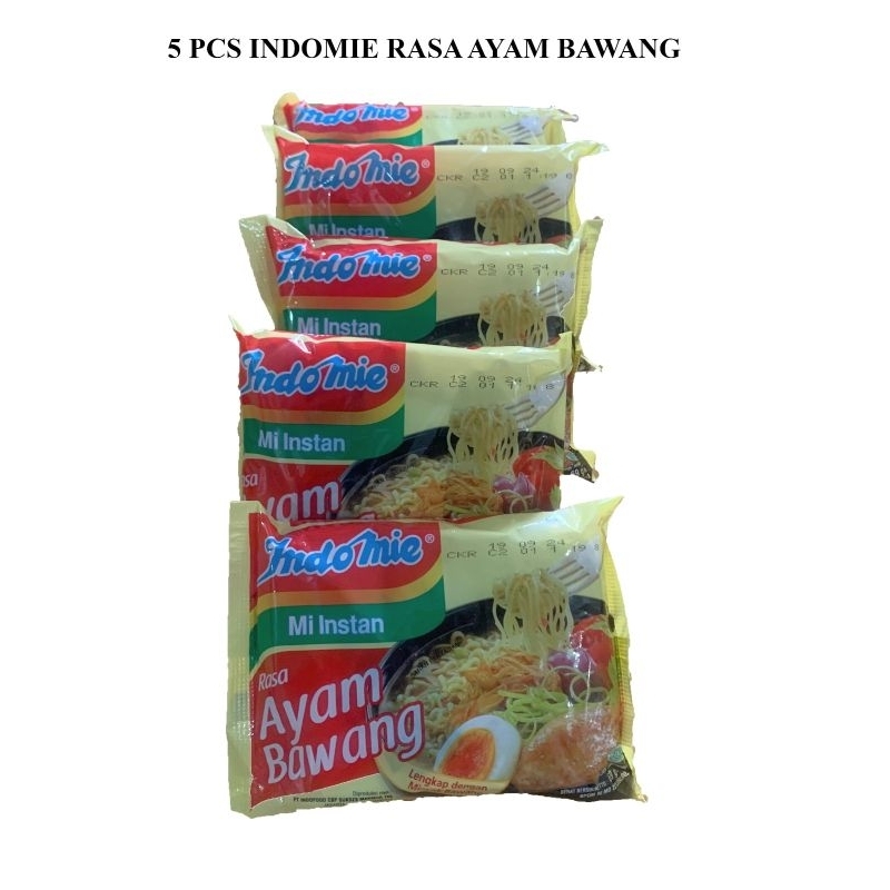 

5 PCS INDOMIE RASA AYAM BAWANG berat bersih satuan 69g