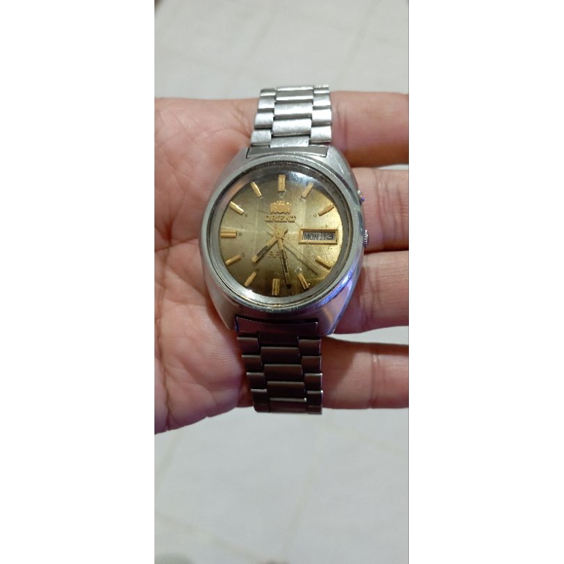 jam tangan pria Orient otomatis original Japan siap pakai mulus normal