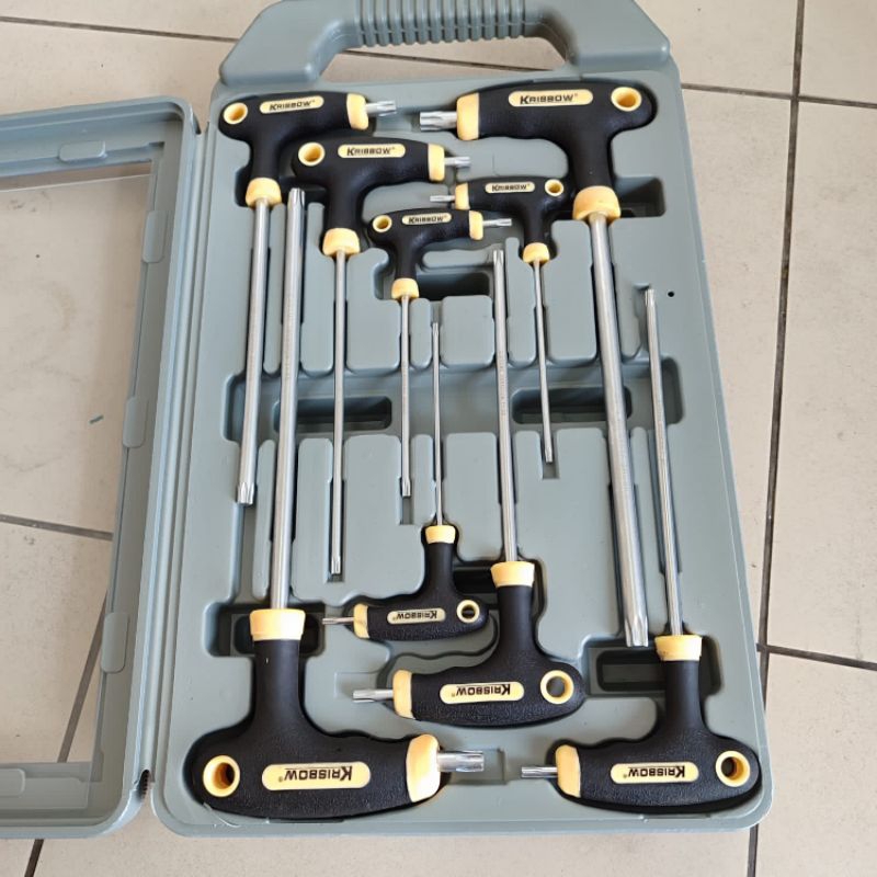 kunci L bintang set 9 pcs model T krisbow