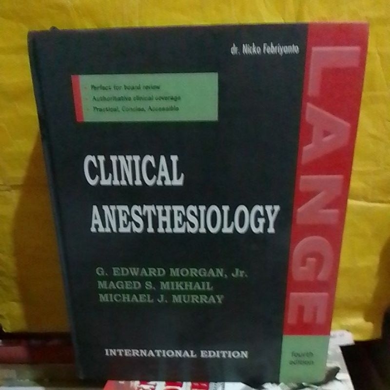 CLINICAL ANESTHESIOLOGY ( hacd cover )