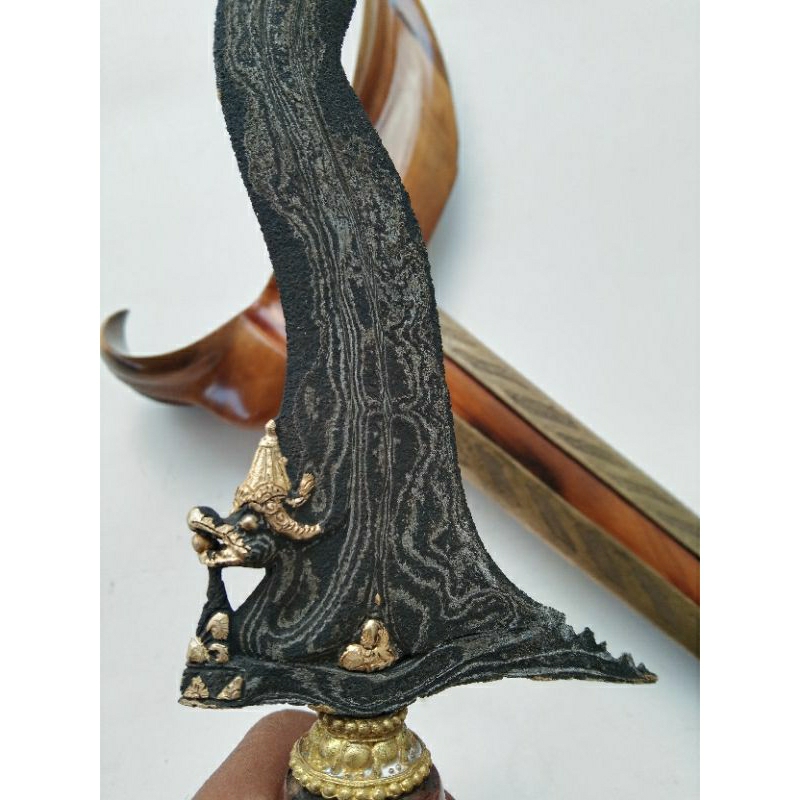 Keris Nogo Sosro Kinatah Emas Murni