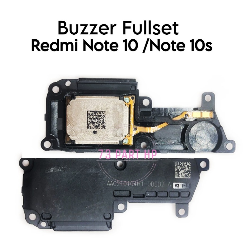 Buzzer Loud Speaker Fullset Xiaomi Redmi Note 10 4G / M2101K7AI / M2101K7AG / M2101K7BG / M2101K7BI 