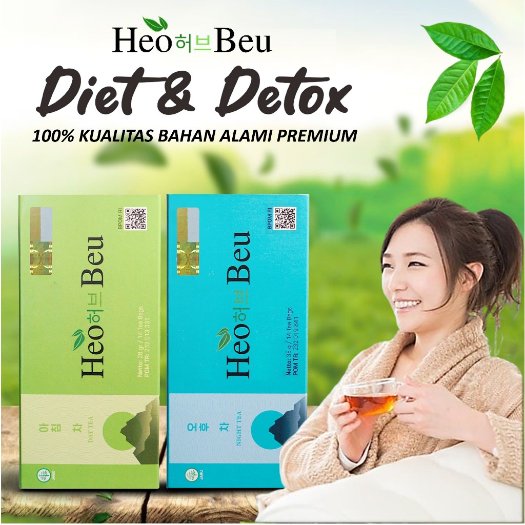 BISA COD HEO BEU SLIMMING TEA || TEH HEO BEU KOREA ORIGINAL BERHOLOGRAM 100% BPOM