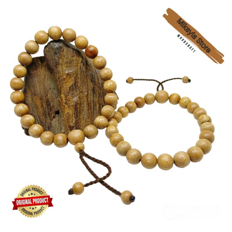 Gelang Kayu Bidara Arab Bulat Size 6mm-8mm Bahan Asli Original