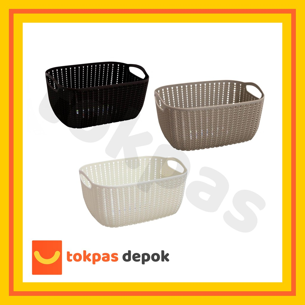 [TERMURAH] Keranjang Serbaguna Segi Keranjang Estetik Storage basket Kotak Penyimpanan storage Keran