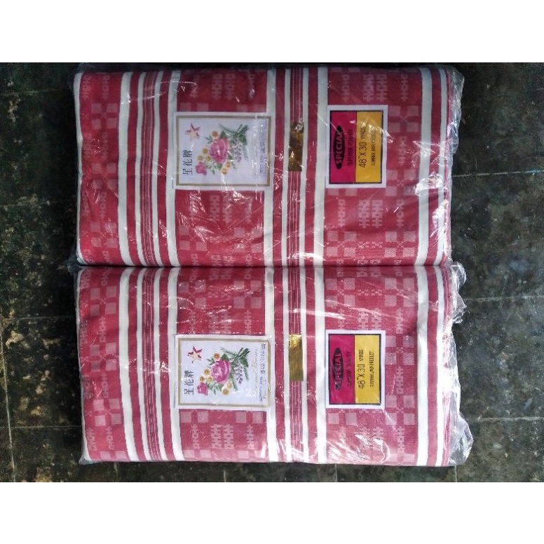 O22 Kain RRT Untuk Sarung Bantal Guling Dan Kasur Kapuk Swansi Meteran Diminati