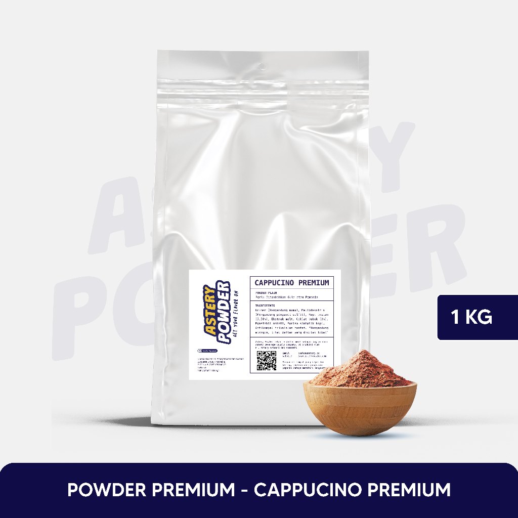 

Powder Drink Premium Cappucino 1 Kg - Bubuk Minuman Kapucino Astery Powder / Bubuk Minuman Rasa Kopi Susu