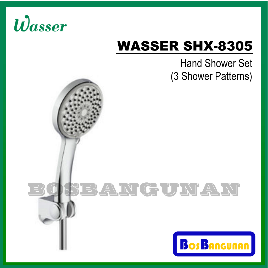 Hand Shower Set WASSER SHX-8305/ WASSER Shower Set SHX8305 3 Shower Patterns