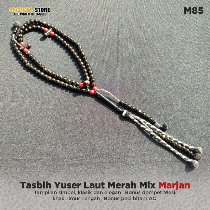 Tasbih Yuser Laut Merah Mix Marjan Asli Spesial
