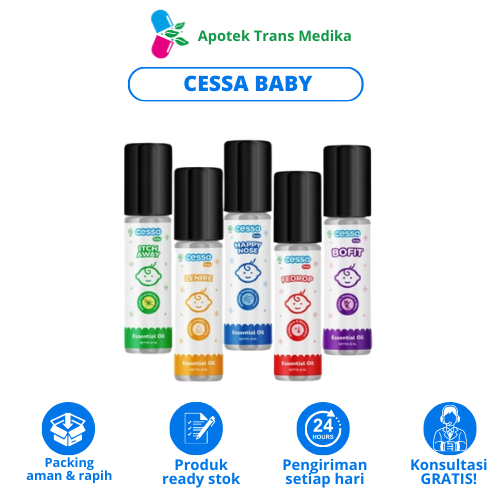 Cessa Baby Obat Batuk dan Flu merupakan Essential Oil yang membantu meredakan flu & batuk pada bayi