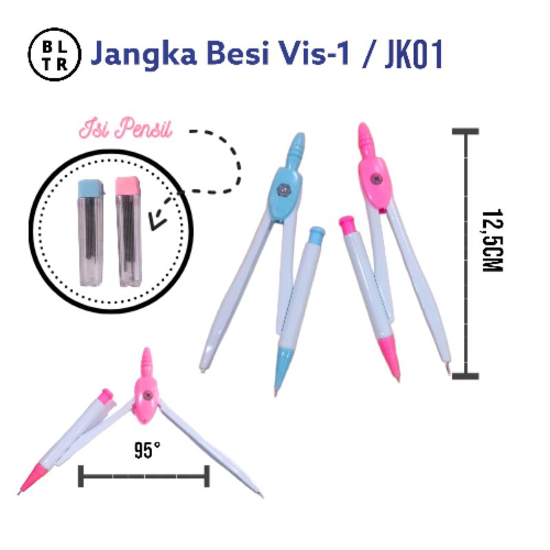 

Jangka Besi Vis-1 (JK01) /SET JANGKA New Original
