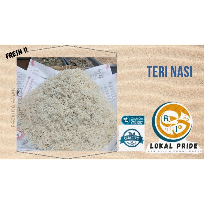 

TERI NASI isi 1KG ikan asin kualitas terbaik murah