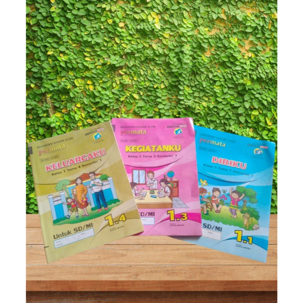 LKS PERMATA PEGANGAN GURU KELAS 1 TEMA 1, TEMA 3 DAN TEMA 4 SEMESTER 1 SD/MI KURTILAS EDISI REVISI