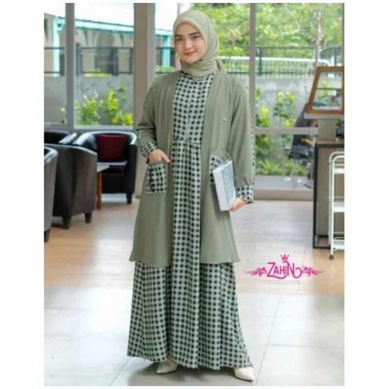 Gamis Outer Kotak Terbaru Zahin // Andara Outer Zahin