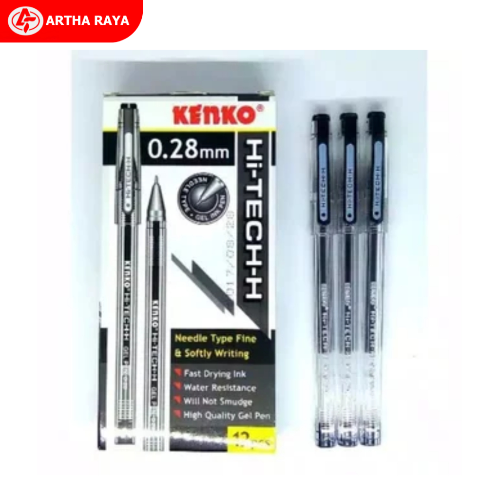 

Pena / Pulpen Kenko Hi-Tech-H Pen Ballpoint Pena Gel Hitech 0.28mm