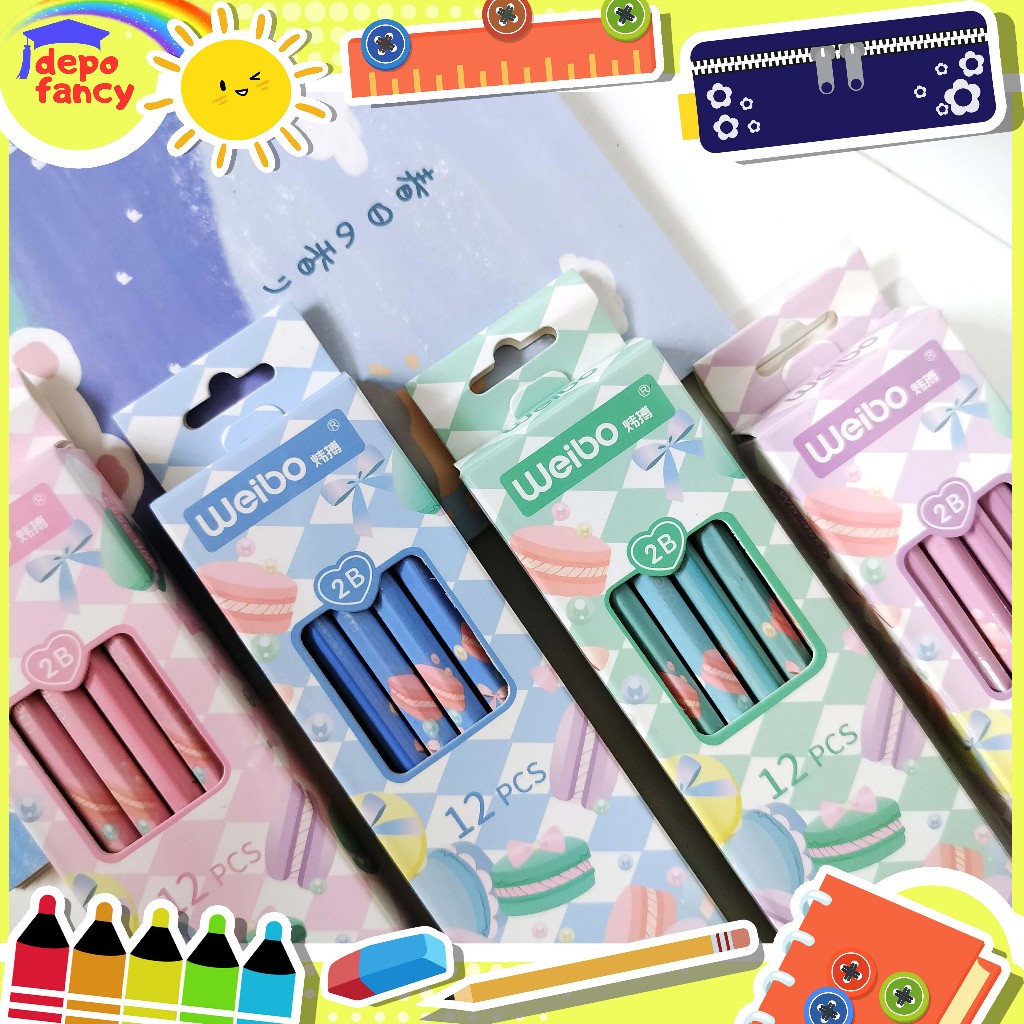 

Pensil Serut 2B WB-9552 / Pencil / Pensil Kayu / Pensil Grafit (1PAK@12BH)