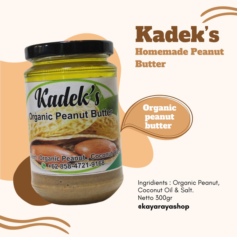

Natural Creamy Peanut Butter 300gr Kadek’s Homemade - Selai Kacang Organik Diet dan Sehat