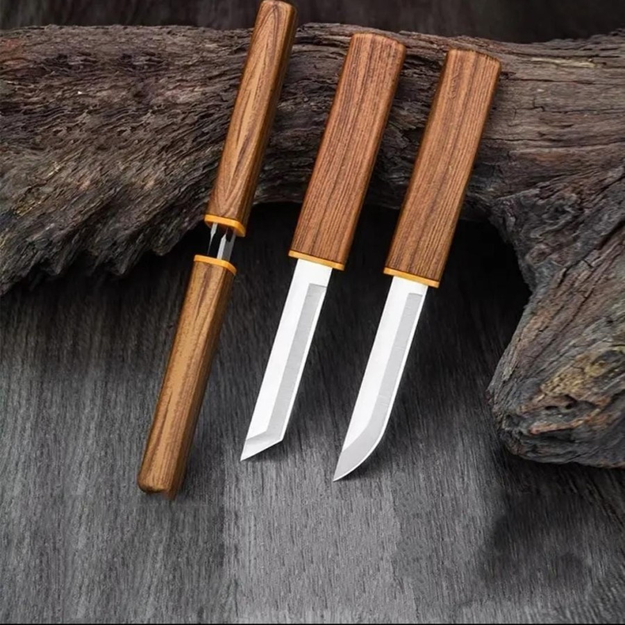 Isi 2 Pisau Single Katana Isi 1pcs Pisau Daging Dapur Double 2in1 Koki Pisau Katana 2 in 1 ACC