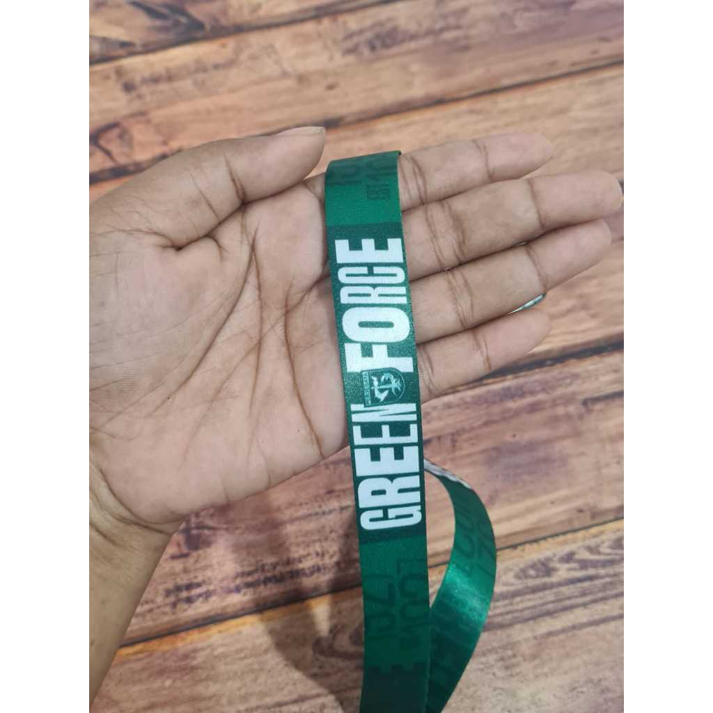 

Lanyard Custom Green Force Promo Murah