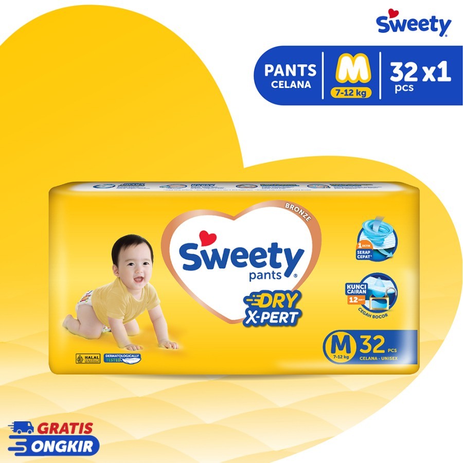 SWEETY BRONZE PANTS M32 CELANA / SWEETY ukuran M ISI 32 SWEETY CELANA M WARNA / SWEETY KUNING / MAMA