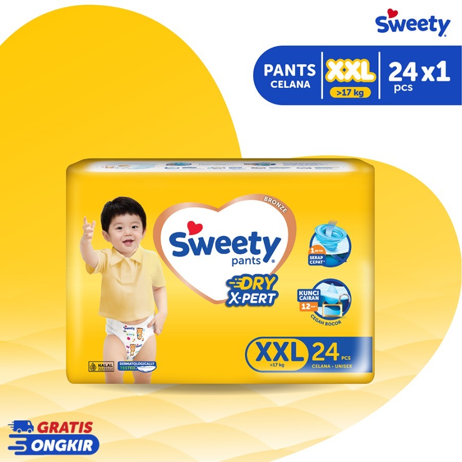 SWEETY XXL34 / SWEETY XXL24 / SWEETY XXL ISI 24PCS / SWEETY XXL ISI 34 / sweety celana ukruan xxl po
