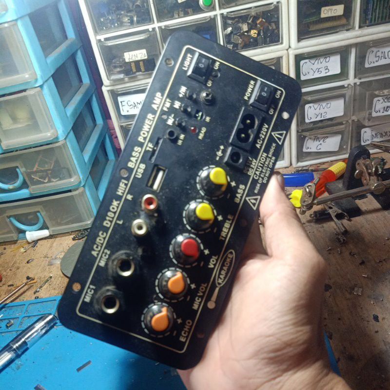 amplifier karaoke d10 ok normal