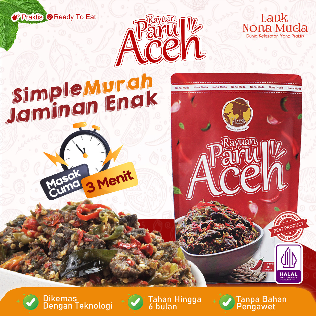 

NonaMuda - Lauk Siap Saji Paru Goreng Balado Bumbu Aceh PEDAS 250gr