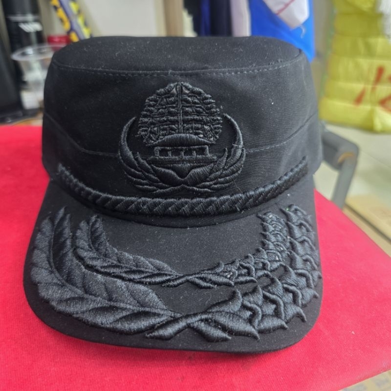 topi korpri komando hitam