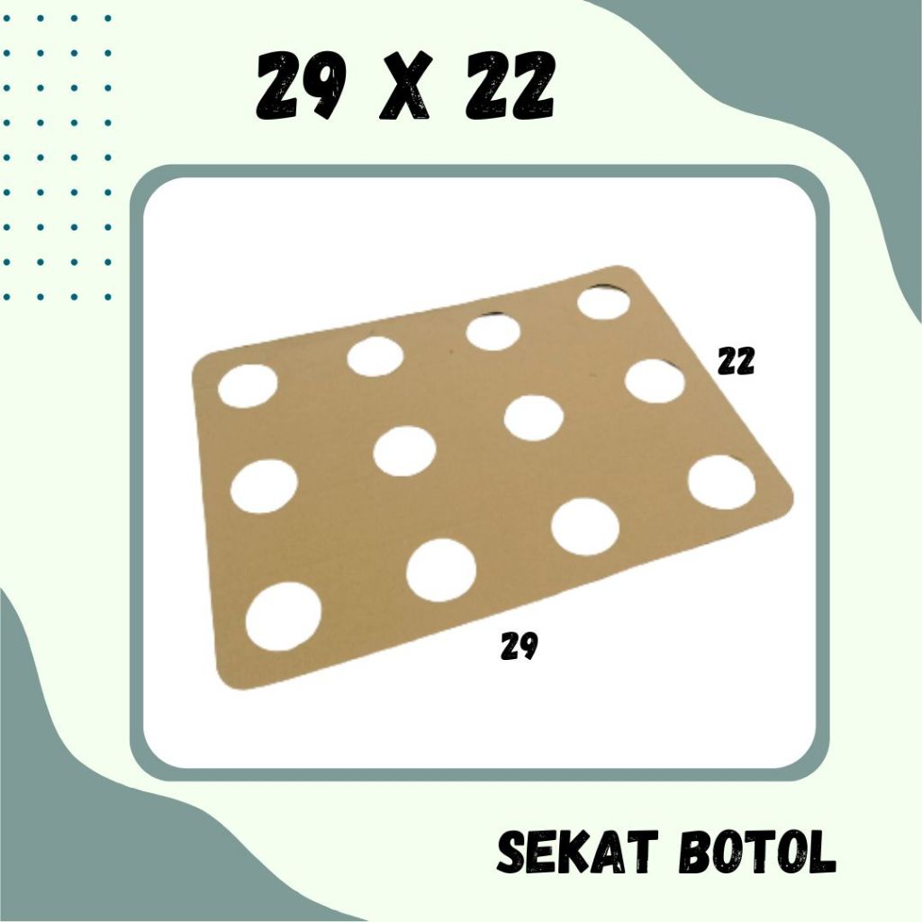 Kardus Packing Sekat botol 29x22 Box Dus Packing Kotak Kemasan Karton