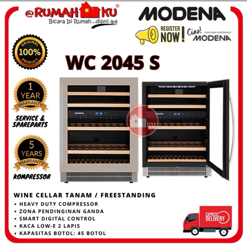 KULKAS WINE CELLAR MODENA SCUDERIA - WC 2045S
