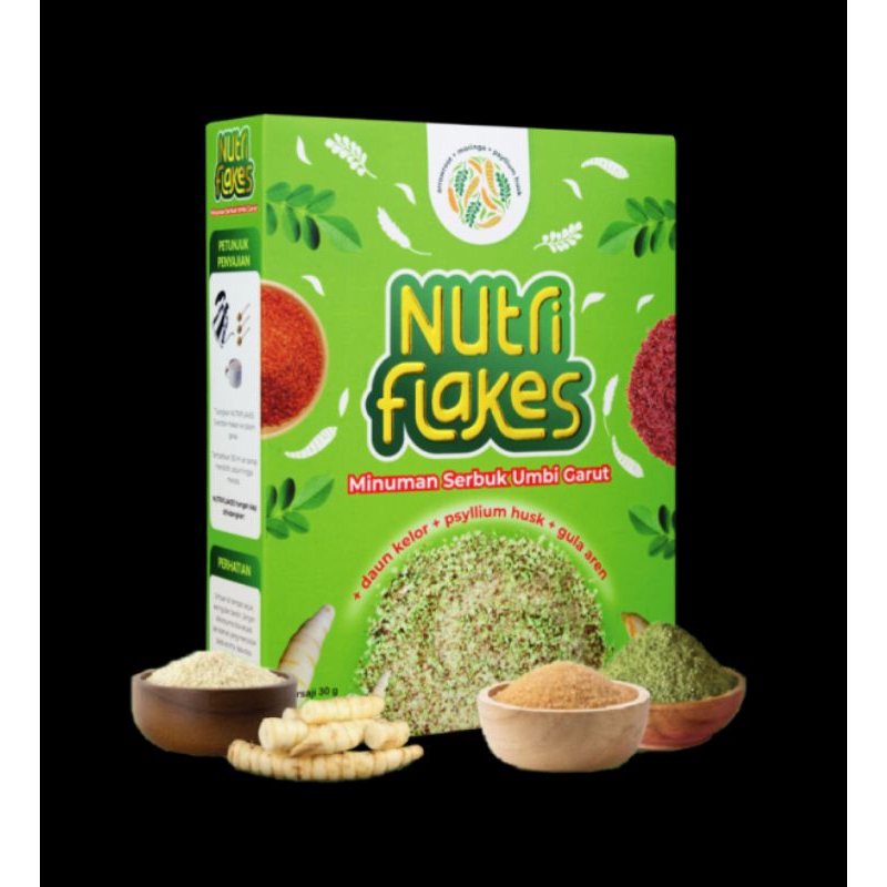 

Nutriflakes Sereal Umbi Garut Asam Lambung Original 1 Box