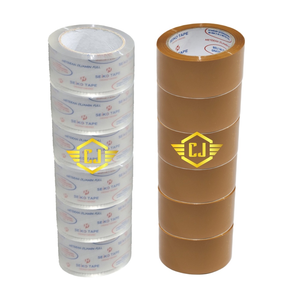 

KODE C58F 1Slop 6 roll OPP Lakban Plakban Seiko 48x9 48 mm x 9 yard