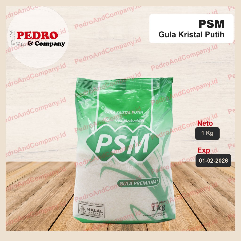 

Gula pasir kristal putih PSM 1 kg gula premium sugar cane