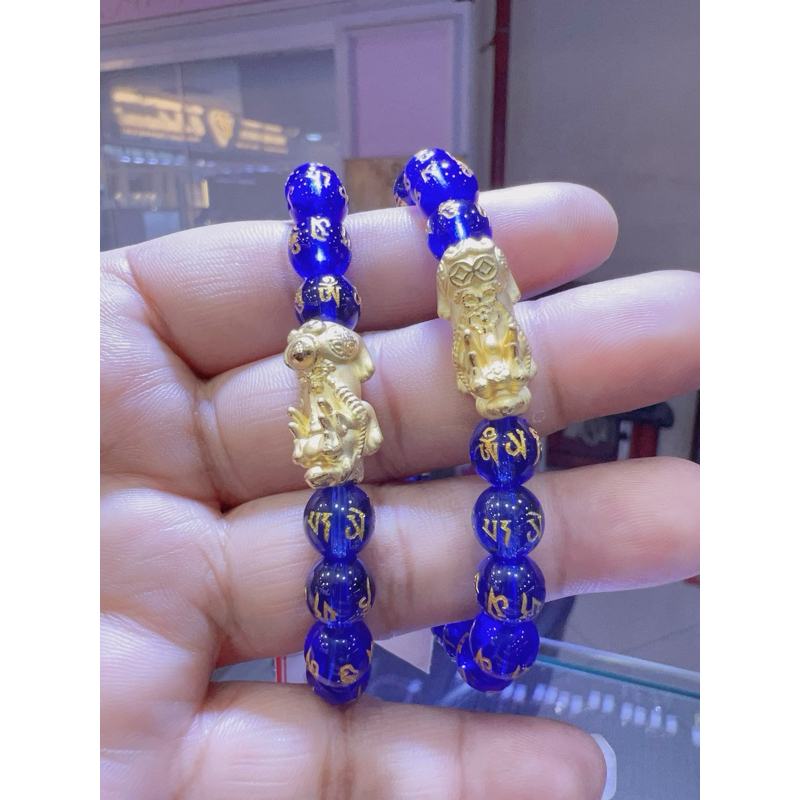 GELANG TANGAN PIXU NAGA WARNA EMAS ASLI 999K HONGKONG