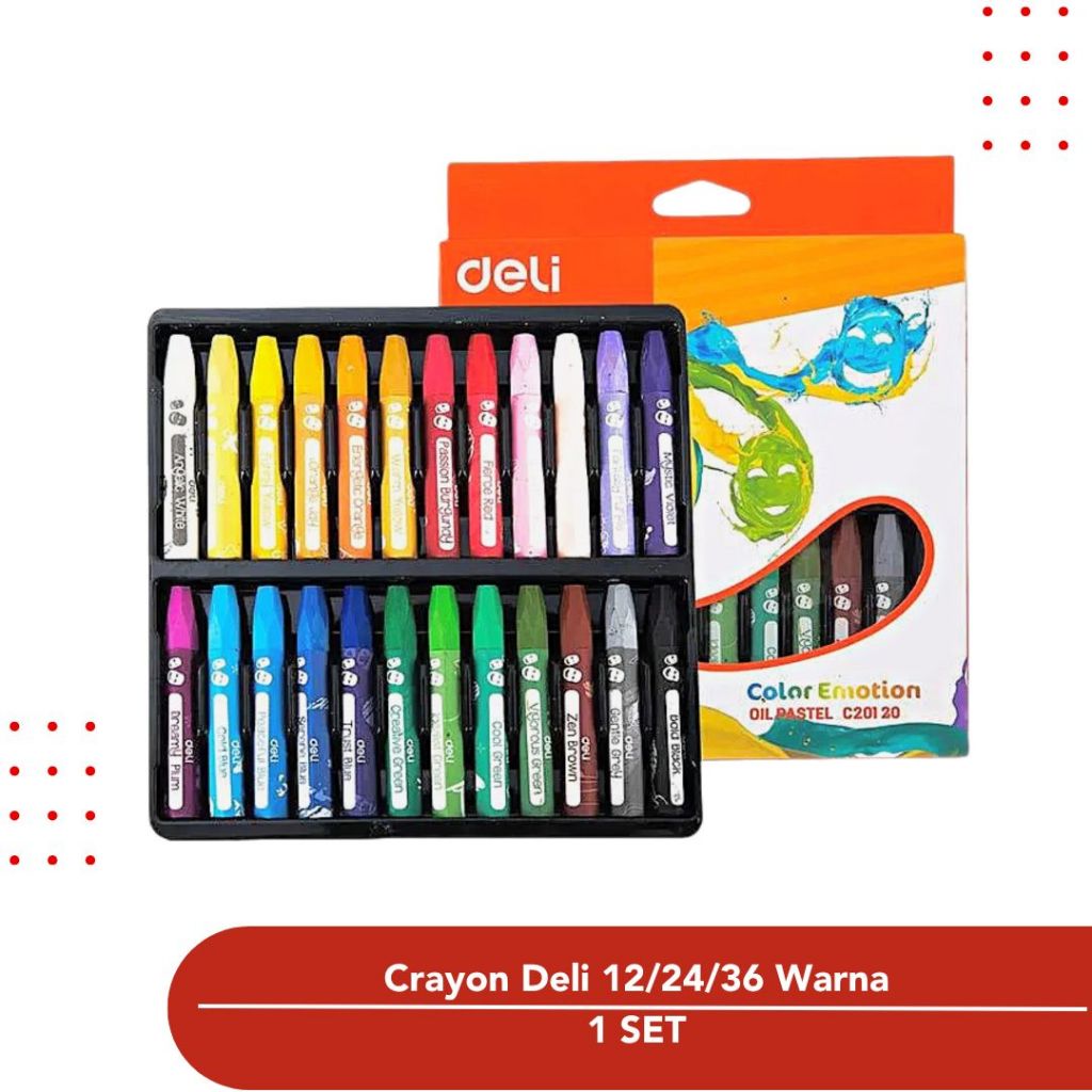 

Krayon Crayon Deli 18/24 Warna Oil Pastel