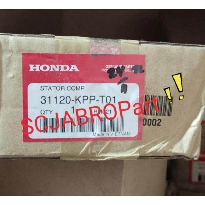 STATOR COMP HONDA CBR 150 OLD ..31120 KPP T01...ORI AHM VIETNAM