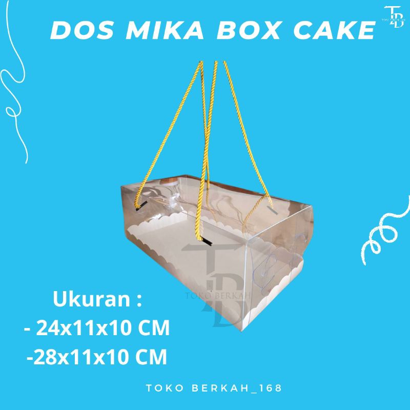 

(ISI 10 PCS) DOS / DUS MIKA BOX CAKE HAMPERS / DOS MIKA HAMPERS / DOS MIKA HANTARAN UKURA 24×11×10 CM