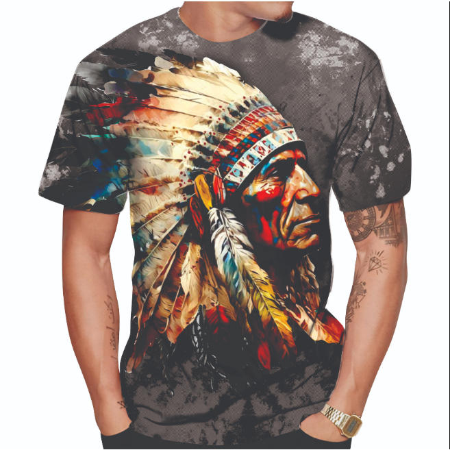 KAOS TAG THAILAND SUKU INDIAN MIX 02 (AOP) ALL OF PRINT | APACHE GERONIMO FULLPRINT FULL PRINT T-SHI