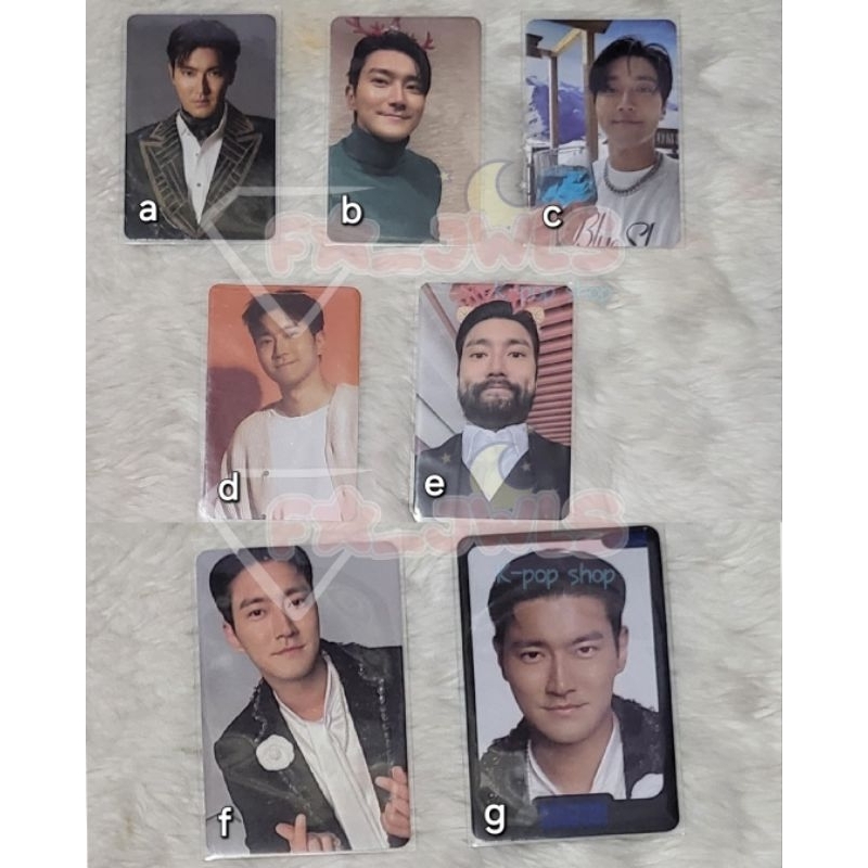 Photocard PC Siwon Super Junior