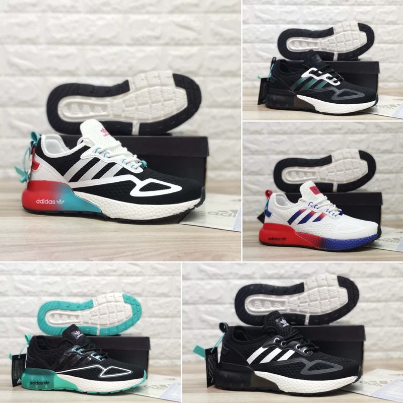 SEPATU AD ADDAS ZX-2K BOOST PRIA (SIZE 39-44) FREE KAOS KAKI