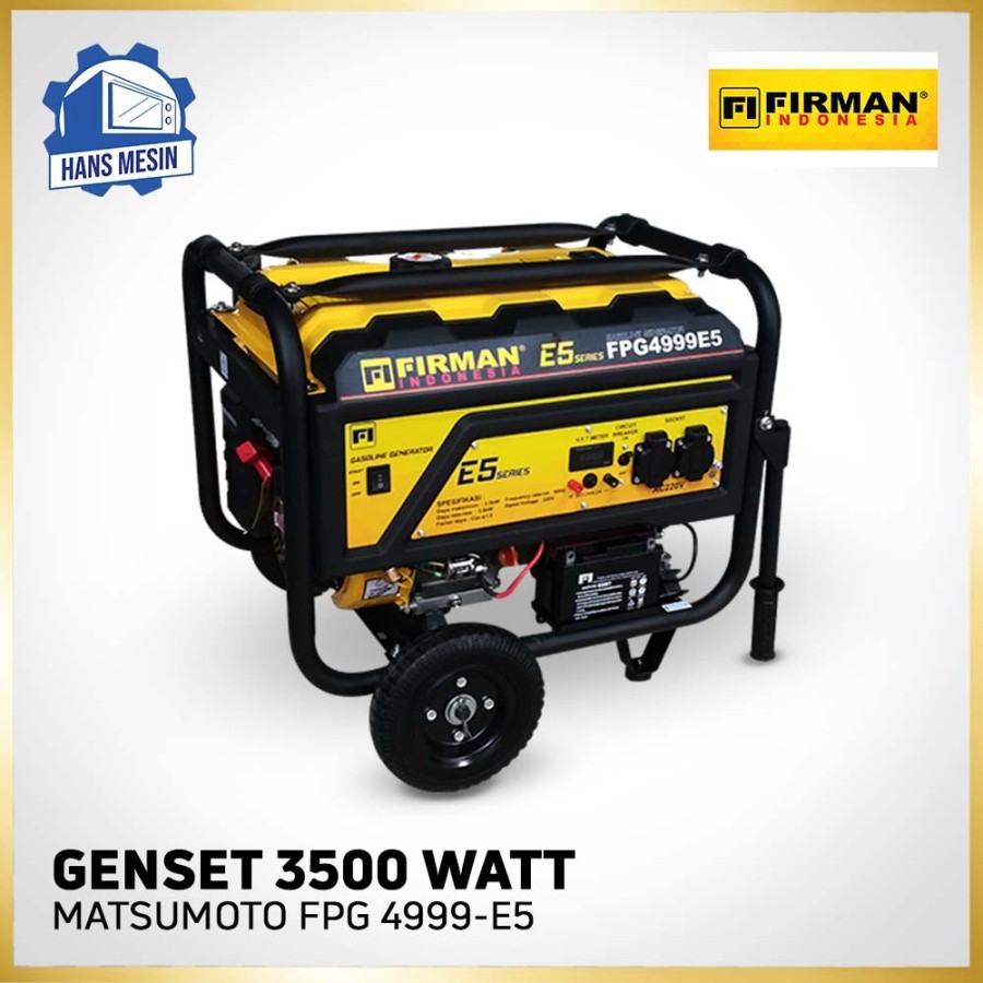 Genset 3500WATT FIRMAN FPG 4999-E5 100% TEMBAGA