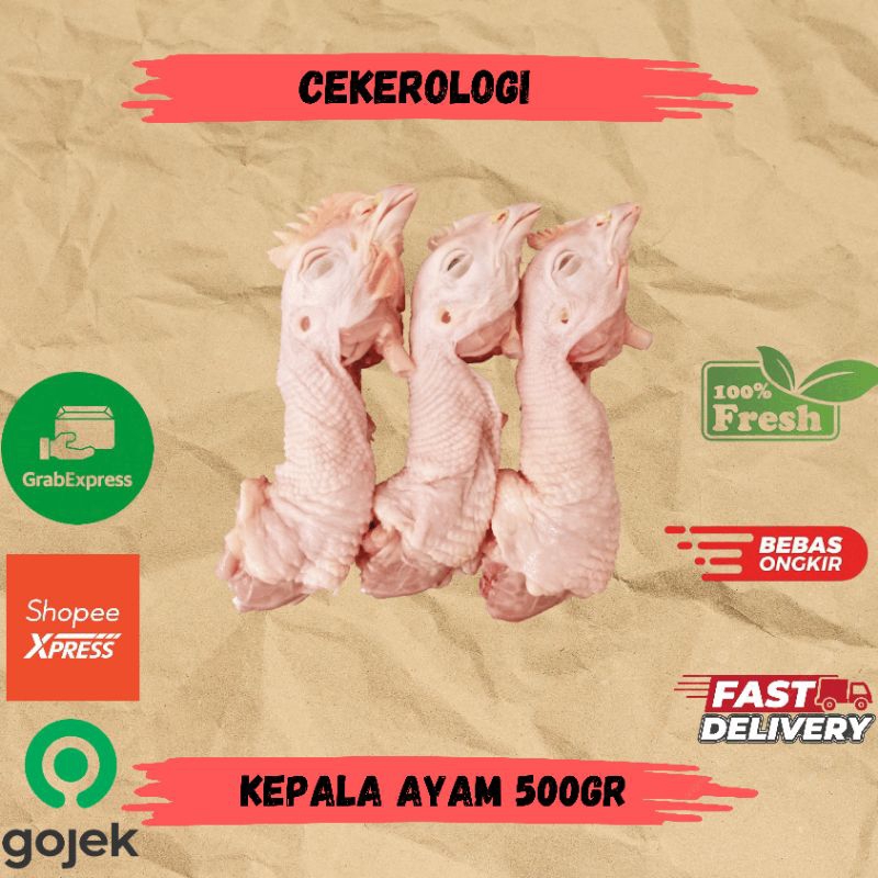 

Kepala Ayam 500gr / Kepala Ayam / Kepala Ayam Fresh Berkualitas / JABODETABEK / Daging Ayam / Ayam Potong / Ayam