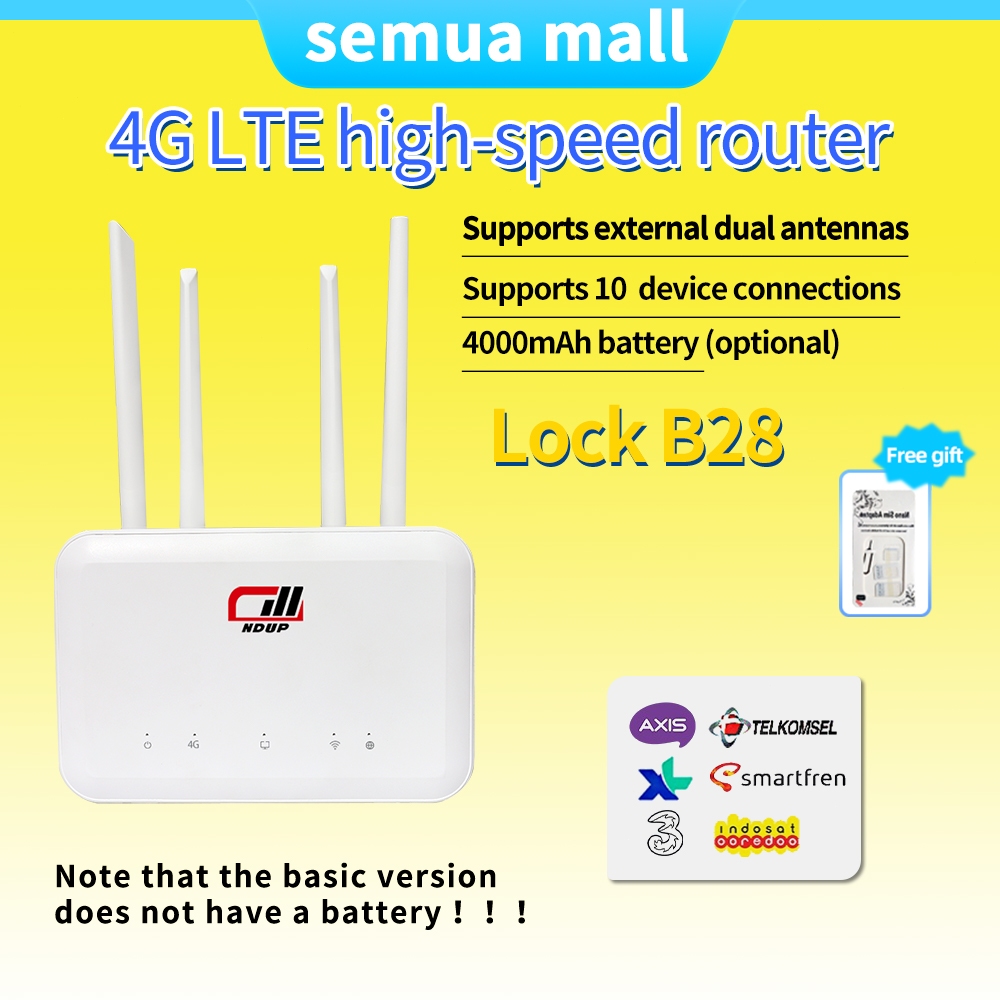 Router Wifi Kartu SIM 4G LTE Unlocked - CPE Router Wi-Fi yang Canggih untuk Koneksi Internet Tanpa B