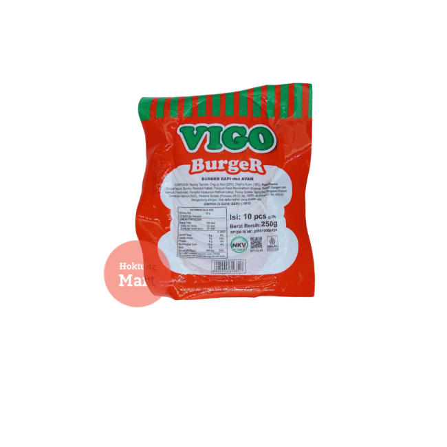 

Vigo Burger Sapi isi 10pcs Isian Burger Beef 250gr